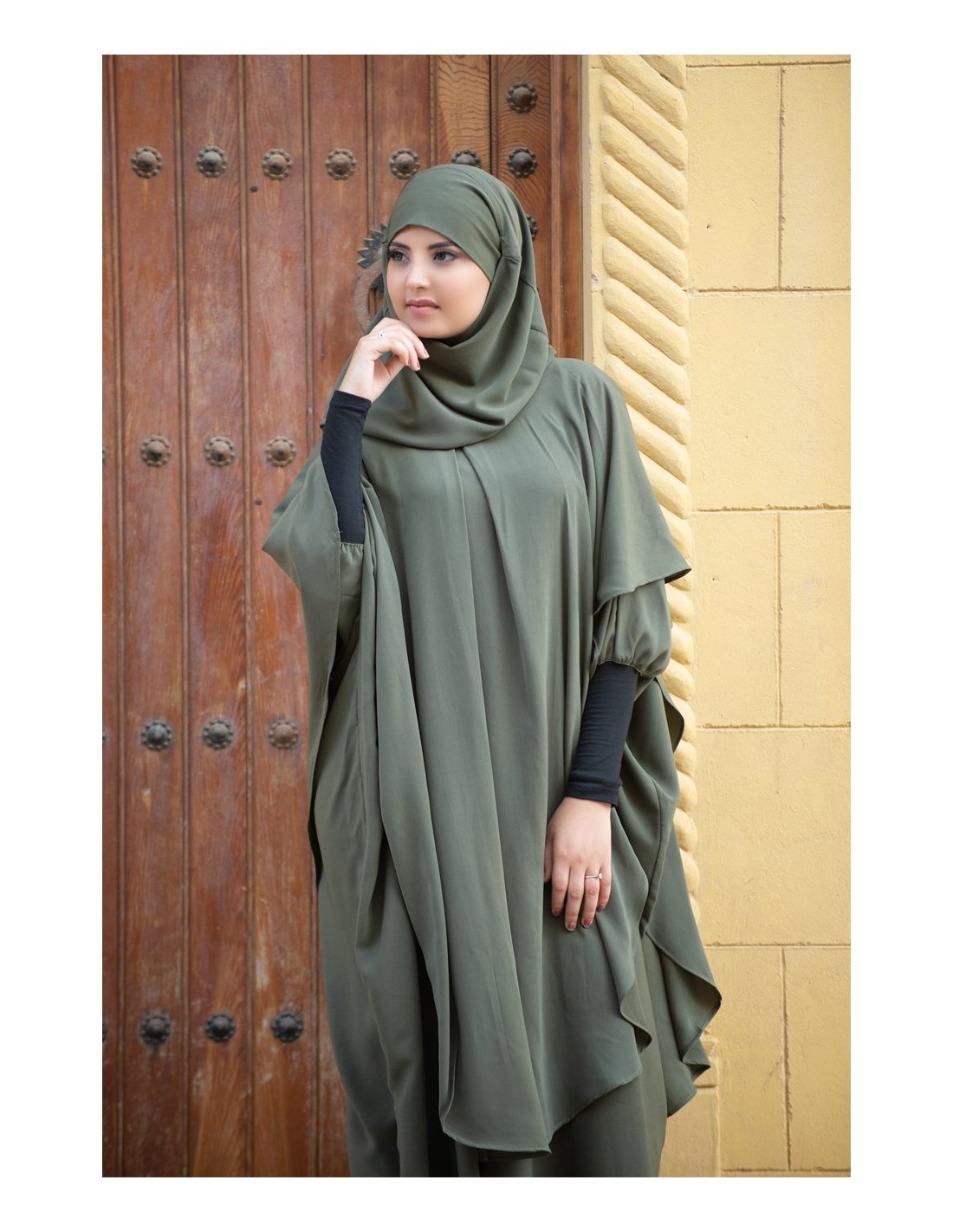 Long Khimar Hijab Intégré