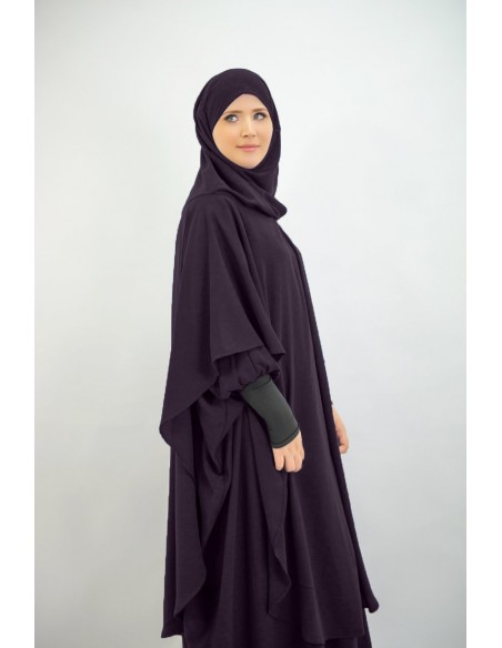 Abaya Khaleej + long khimar with built-in hijab