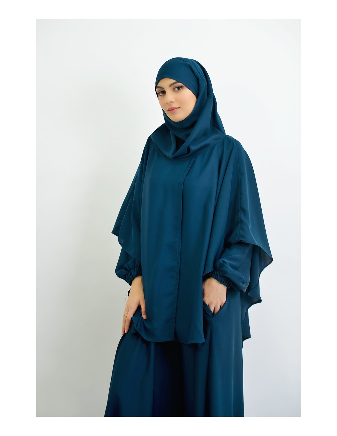 Abaya umbrella + cape with built-in hijab