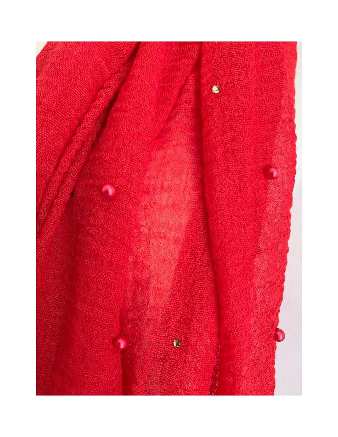 Red Gérard Pasquier shawl