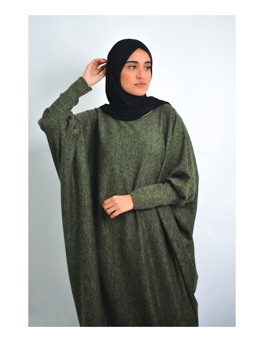 Abaya chiné d'hiver