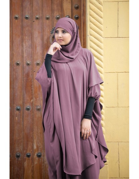 Langer Khimar Hijab integriert