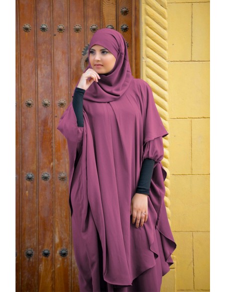 Langer Khimar Hijab integriert