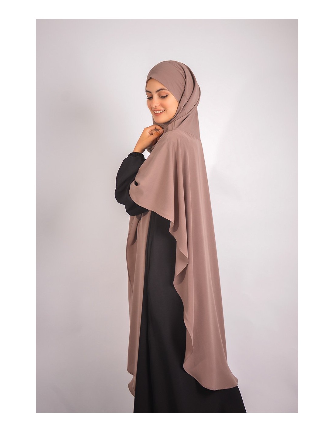 Hiyab Khimar largo integrado