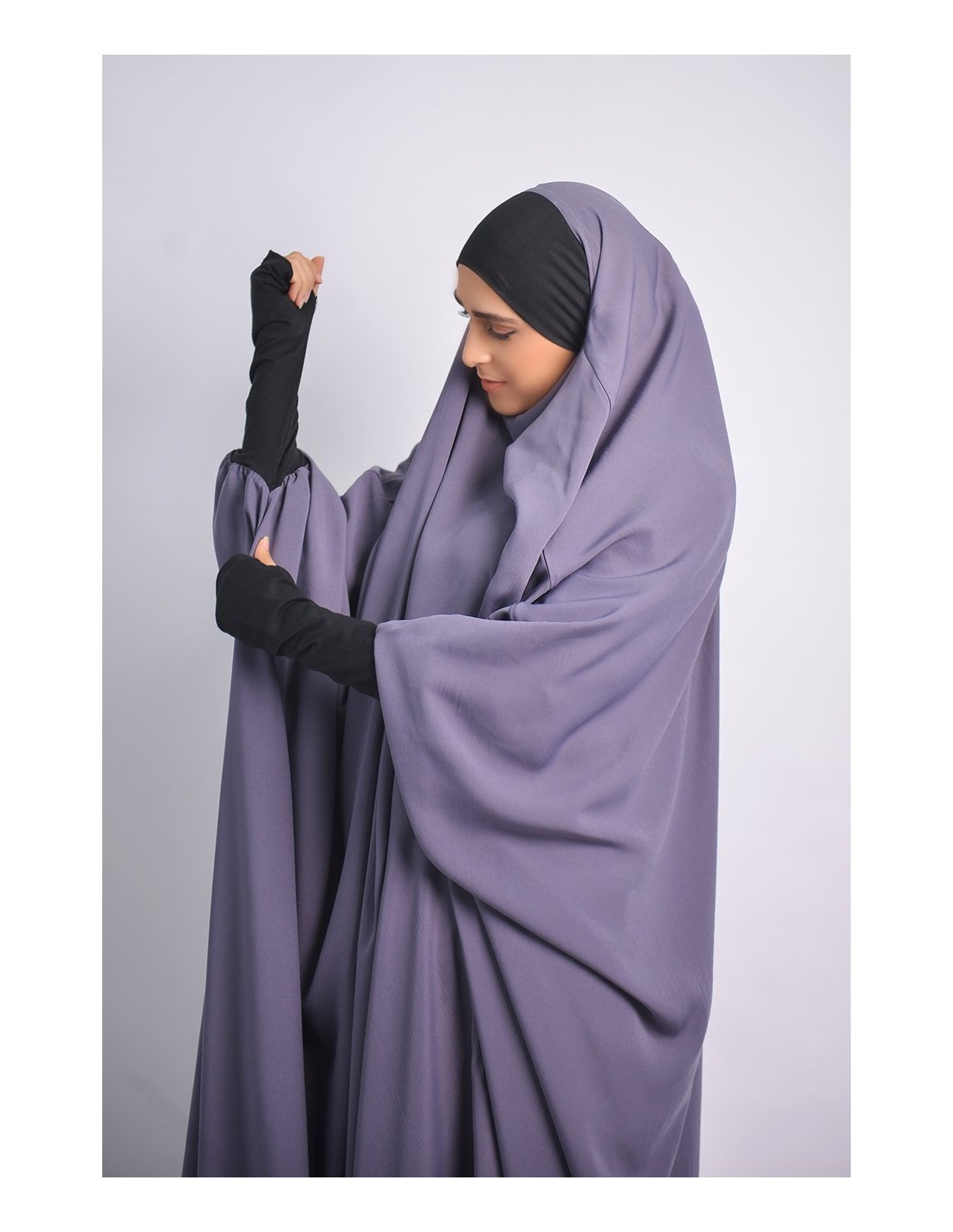 Jilbab Makkah sleeves Lycra