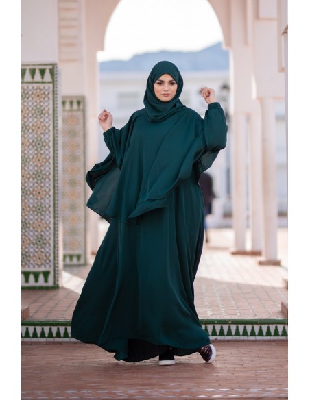 Cape with integrated hijab