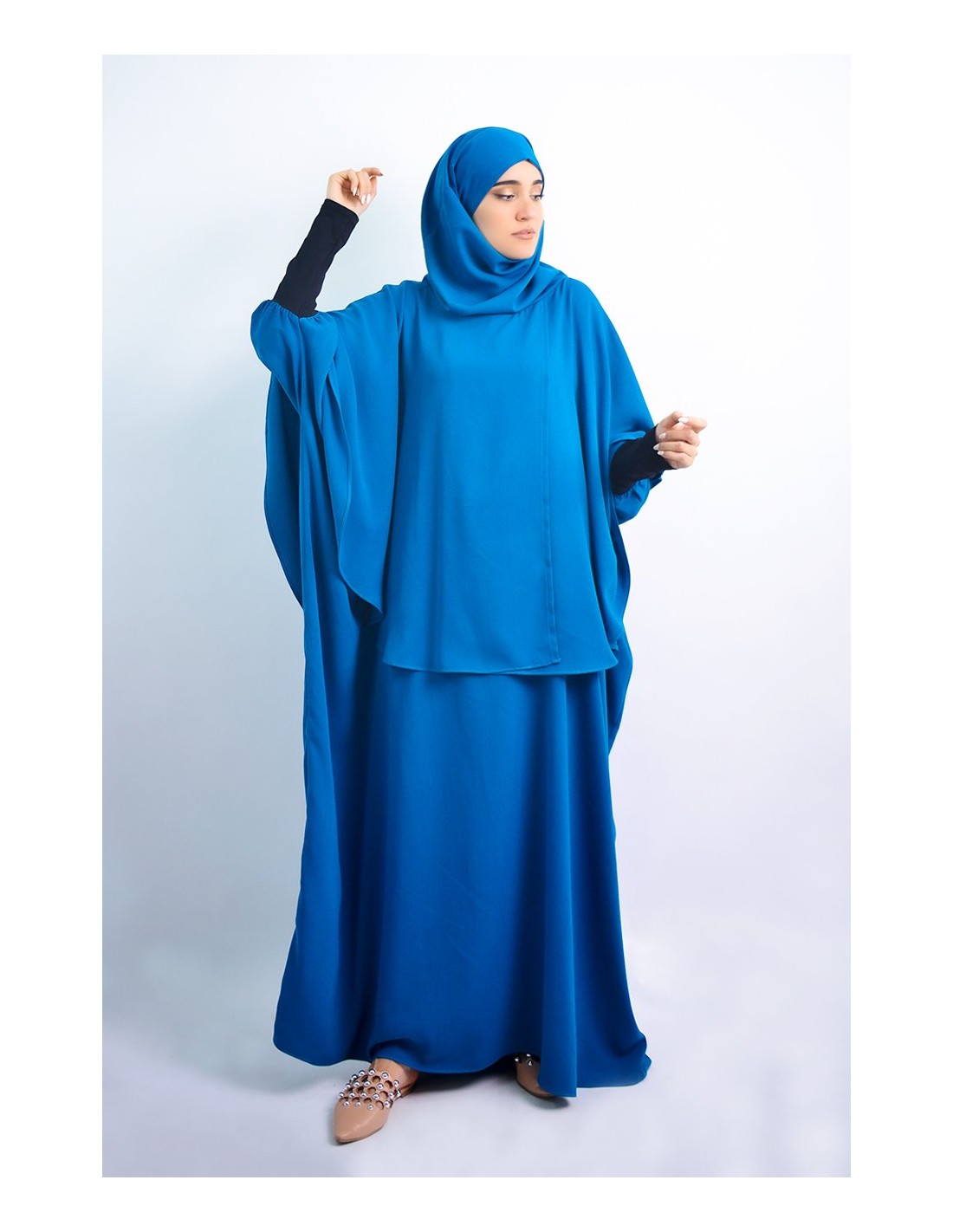 Cape mit integriertem Hijab