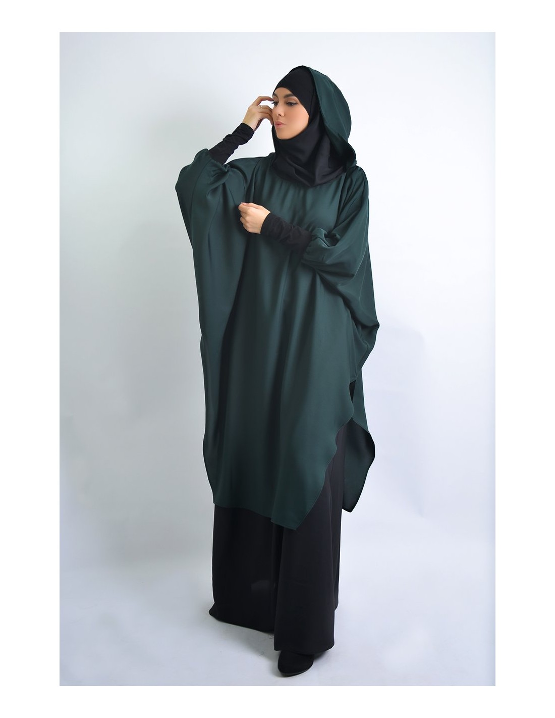 Young tunic: hijab and built-in hood