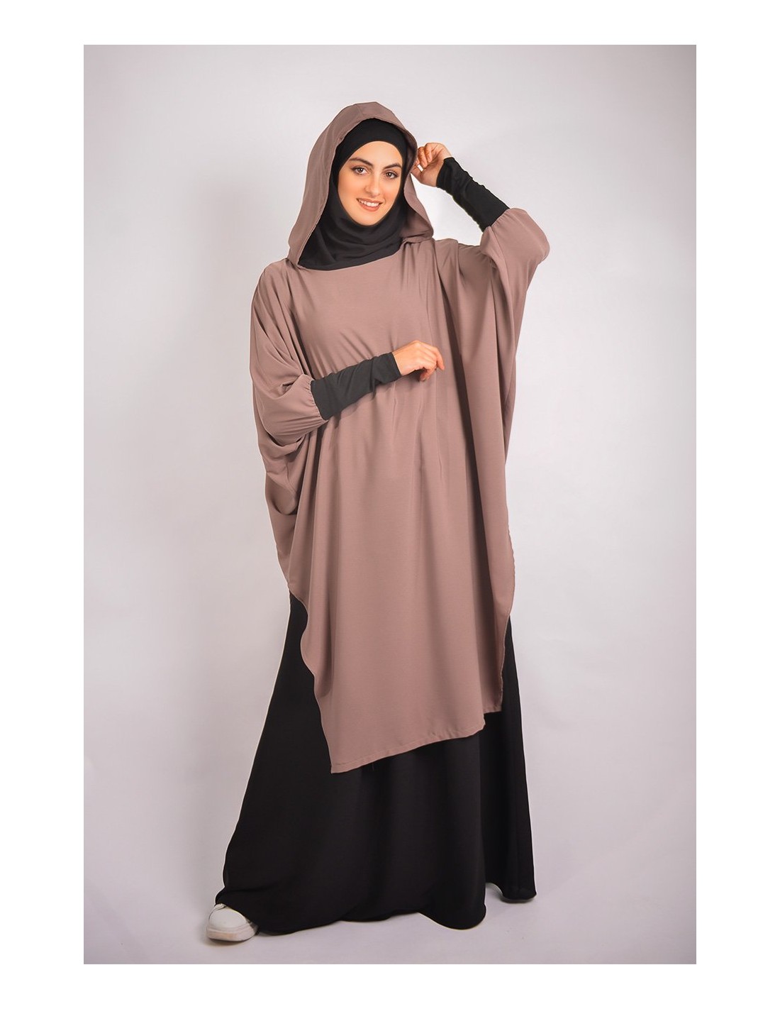 Young tunic: hijab and built-in hood