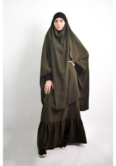 Jilbab al baida à fronces 2