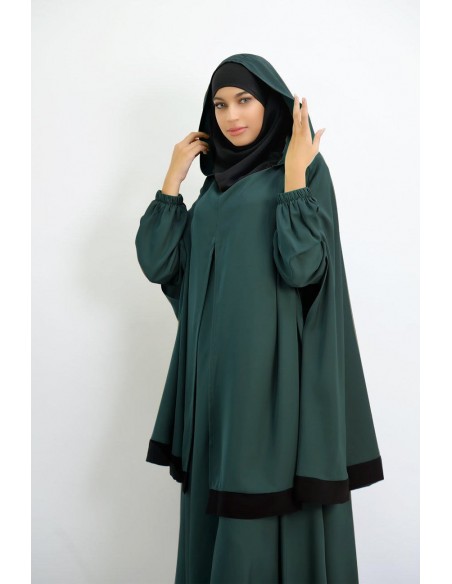 Abaya umbrella + integrated hijab cape Young