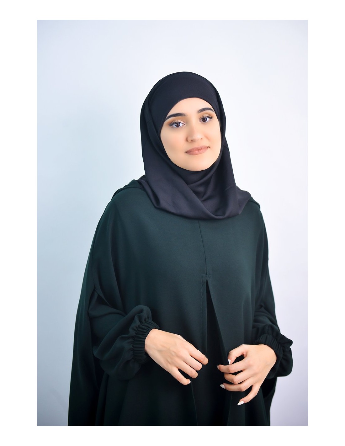 Abaya umbrella + integrated hijab cape Young