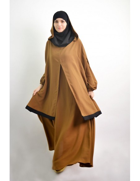 Abaya umbrella + integrated hijab cape Young