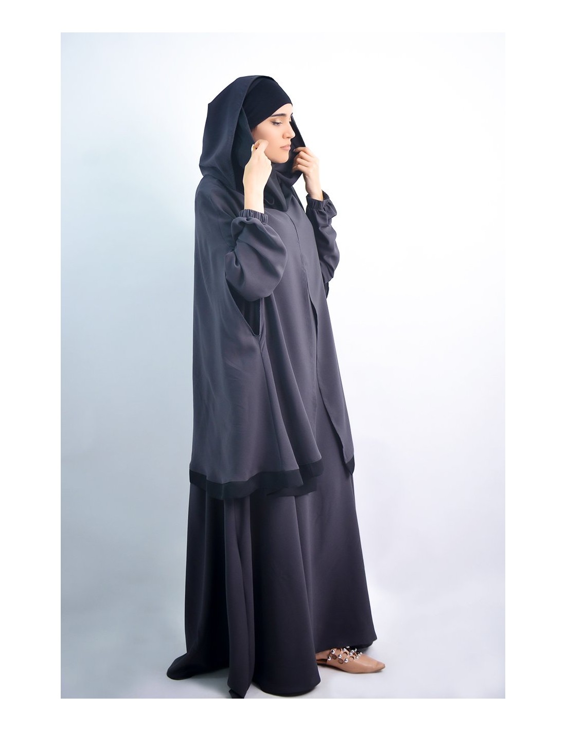 Paraguas Abaya + capa de hiyab integrada Young