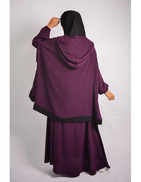 Abaya umbrella + integrated hijab cape Young