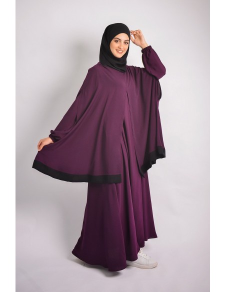 Abaya umbrella + integrated hijab cape Young