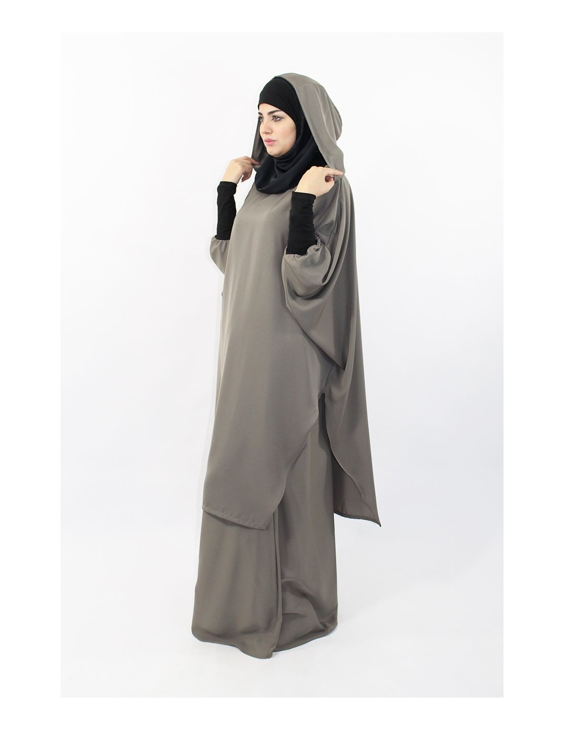 Young tunic: hijab and built-in hood