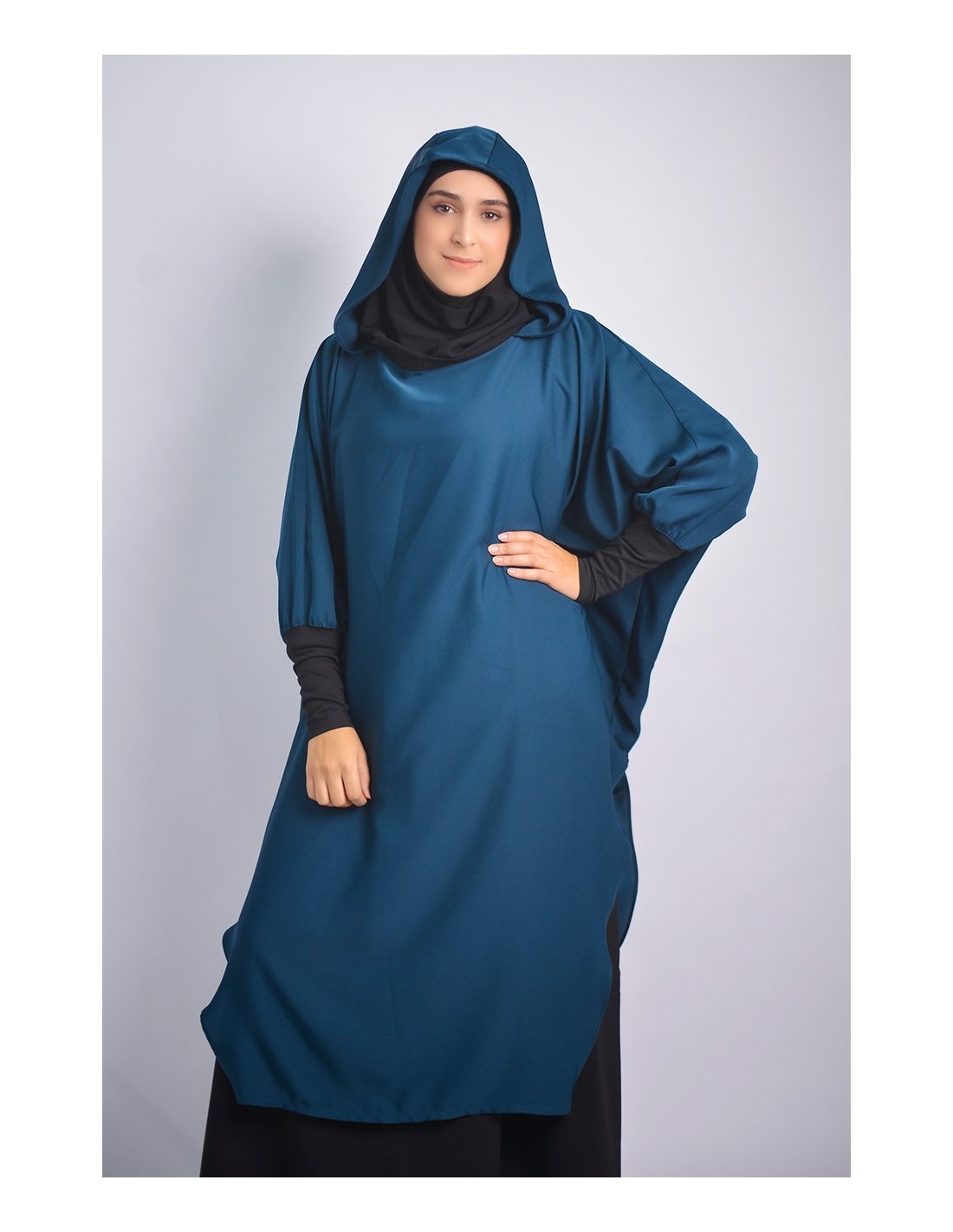 Young tunic: hijab and built-in hood