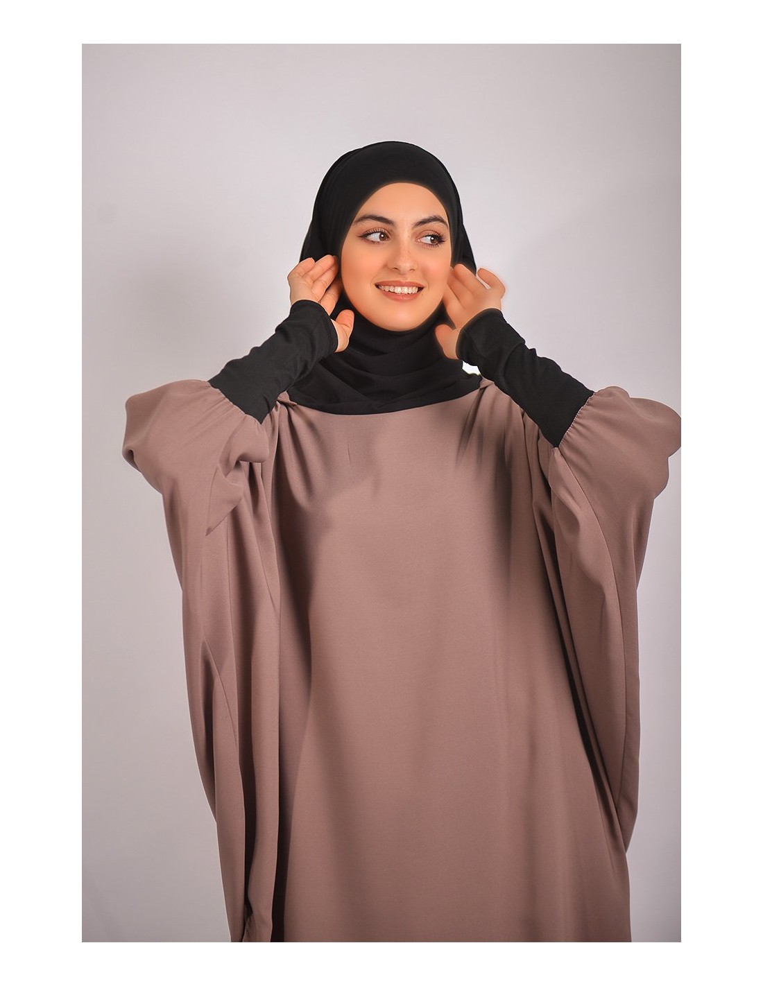 Young tunic: hijab and built-in hood