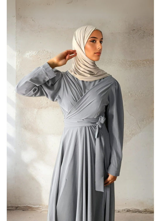 Abaya coeur croisé